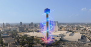 Super "Tower of America" in San Antonio Downtown